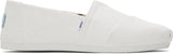 Toms Women Alpargata White Recycled Cotton Canvas