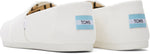 Toms Women Alpargata White Recycled Cotton Canvas