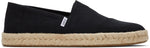 Toms Men Alpargata Rope 2.0 Black Recycled Cotton