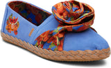 Toms Women Alpargata Frida Kahlo Leather Wrap Ultramarine Blue