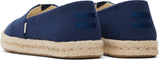 Toms Women Alpargata Rope 2.0 Navy Recycled Cotton Slubby