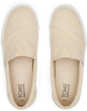 Toms Women Alp Fenix Platform Slip On Natural Undyed