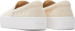 Toms Women Alp Fenix Platform Slip On Natural Undyed