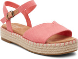 Toms Women Abby Shell Pink Slubby Woven/Leather