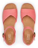 Toms Women Abby Shell Pink Slubby Woven/Leather