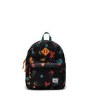 Herschel Unisex Heritage Youth Backpack  - 19L Monster Dance Black