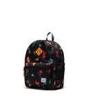 Herschel Unisex Heritage Youth Backpack  - 19L Monster Dance Black