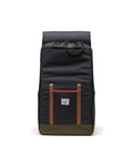 Herschel Unisex Retreat Backpack - 19.5L Black/Ivy Green/Chutney