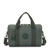 Kipling Bina M Shoulder Bags Sign Green Emb