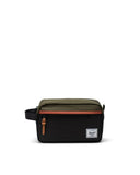 Herschel Unisex Chapter Small Travel Kit  - 3L Black/Ivy Green/Chutney