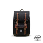 Herschel Unisex Little America Mid Backpack - 20.7L Black/Ivy Green/Chutney