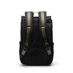 Herschel Unisex Little America Mid Backpack - 20.7L Black/Ivy Green/Chutney