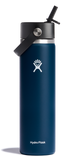 Hydro Flask Wide Mouth with Straw Cap  Indigo - 24oz