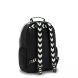 Kipling Seoul Backpack Black Chevron