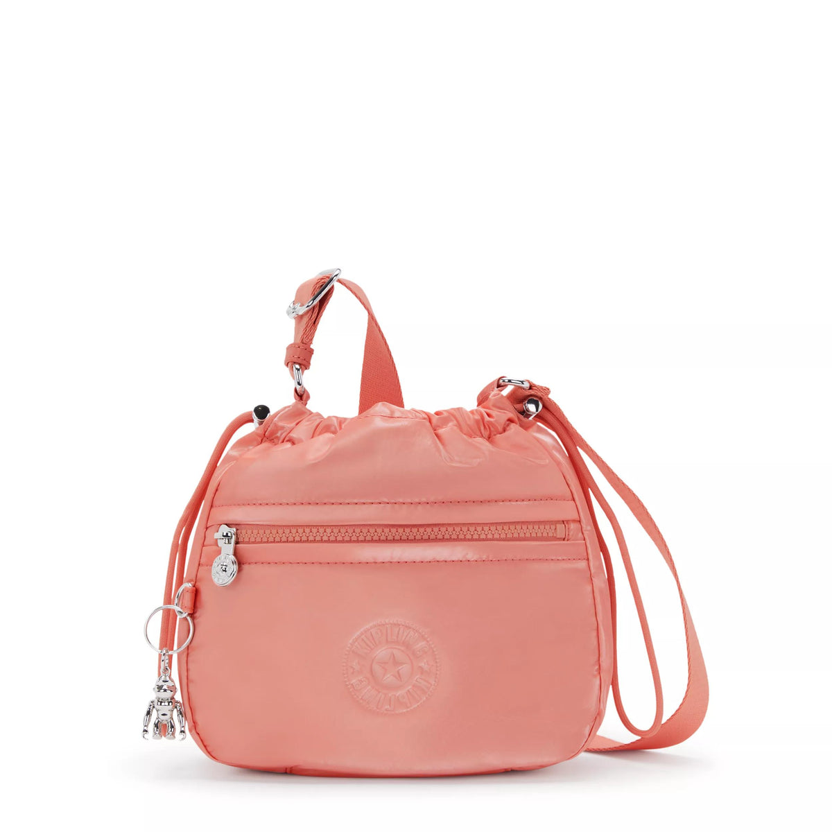 Kipling Jamir Crossbody Bag Peach Glam Bratpack Malaysia