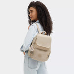 Kipling City Zip S Backpacks Sign Beige Emb