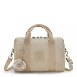 Kipling Bina M Shoulder Bags Sign Beige Emb