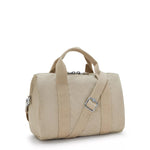 Kipling Bina M Shoulder Bags Sign Beige Emb