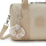 Kipling Bina M Shoulder Bags Sign Beige Emb