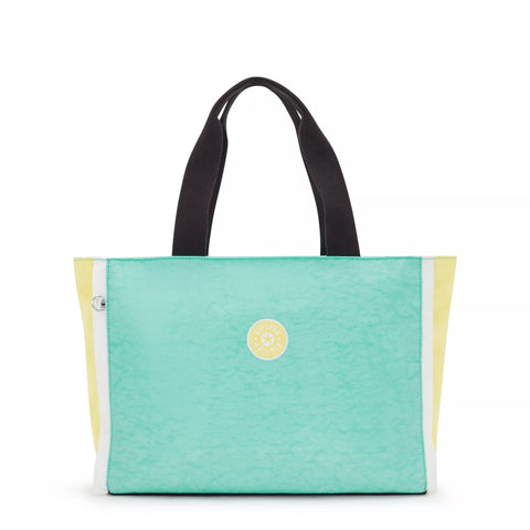 Kipling Nalo Lively Teal Tote