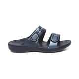 Aetrex Women Janey Sport Slide Navy