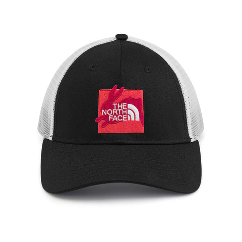 The North Face Unisex Mudder Trucker Cap TNF Black/Fiery Red/CNY Patch