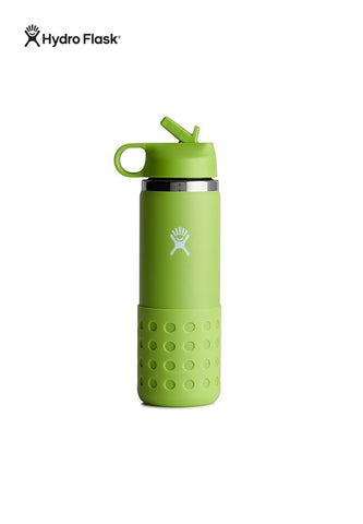 Hydro Flask Kids Wide Mouth Straw Lid & Boot Seagrass - 20oz