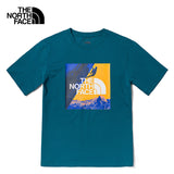 The North Face Men's Short Sleeve Climbing Graphic T-Shirt Blue Coral