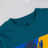 The North Face Men's Short Sleeve Climbing Graphic T-Shirt Blue Coral