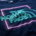 The North Face Men's Short Sleeve Neon Graphic T-Shirt Summit Navy
